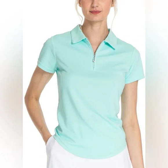 Sport Haley Aqua Short Sleeve Polo - Picture 1 of 4